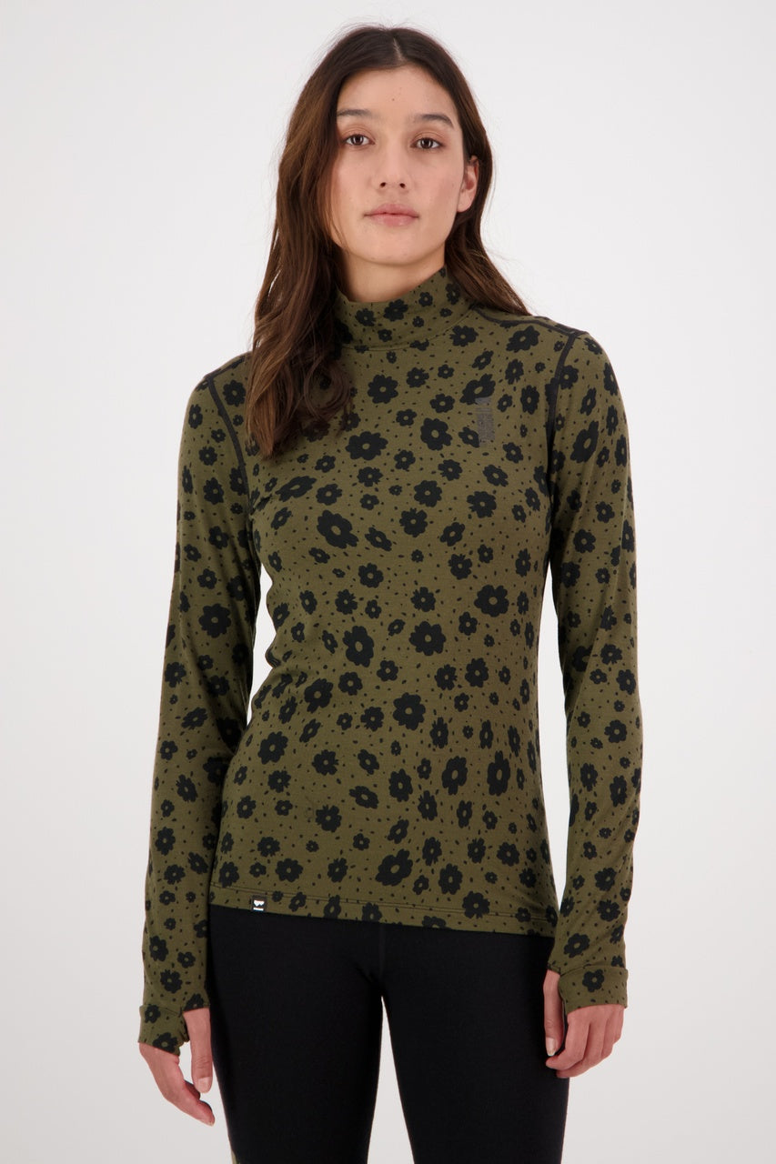 Cascade Merino Flex Mock Neck LS - Flex 200 - STR. XS