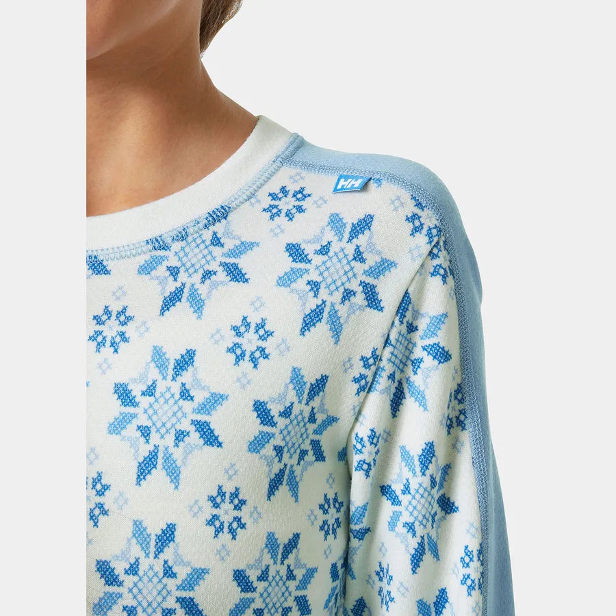 Junior Graphic LIFA® Merino Skiundertøj sæt (Navy)