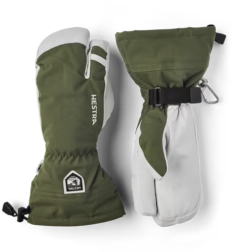 Army Heli Ski Leather 3-Fingers