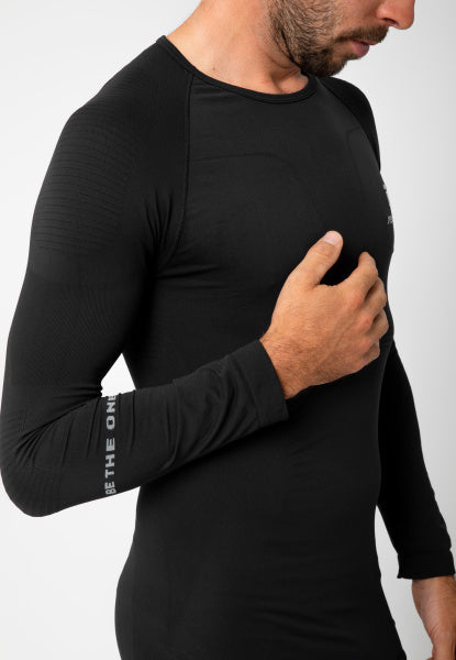 Reusch - Skiundertøj sæt til både dame og herre - temperaturergulerende materialer - til alle aktiviteter - produktbillede skitrøjen på herre