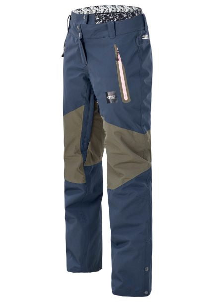 Picture Organic Clothing - SEEN PANTS (NAVY/ARMY GREEN) -skibukser til kvinder - varme og vandafvisende skibukser (1)