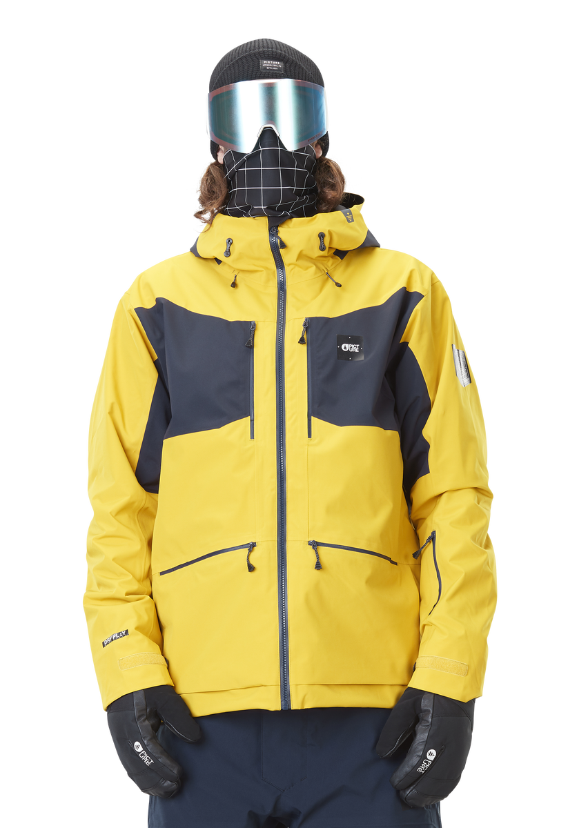 Picture Organic Clothing - Bæredygtigt skitøj, fremstillet i genbrugsmaterialer - Naikoon Skijakke (Safran) - se det fede skitøj hos Snowdays.dk