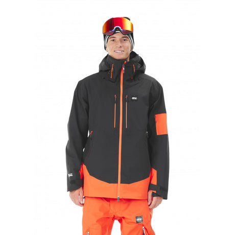 Picture Organic Clothing - Track Jacket (Black/Orange) - Skitøj fremstillet i bæredygtige materialer - Køb den hos Snowdays.dk (2)